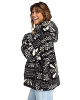 Roxy Polar con capucha y media cremallera para Mujer blanco