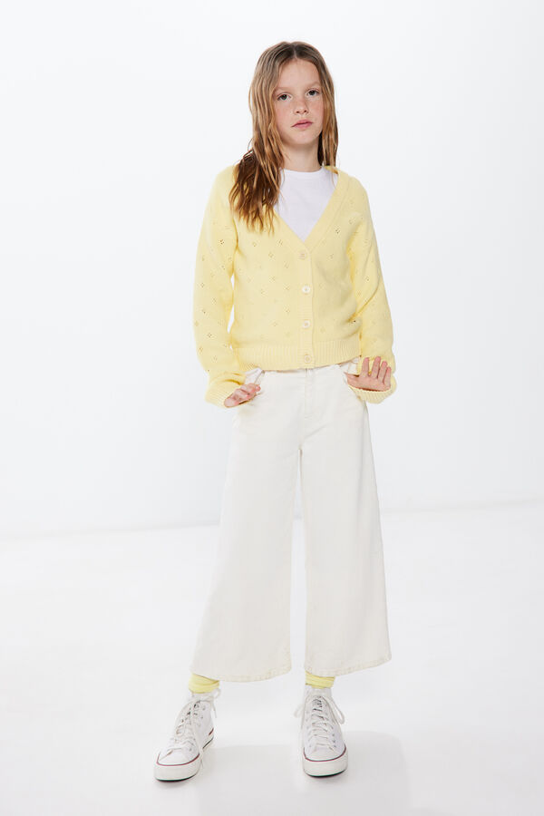 Springfield Kids Casaco de malha menina estampado