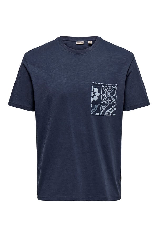 Only & Sons T-shirt de manga curta azul