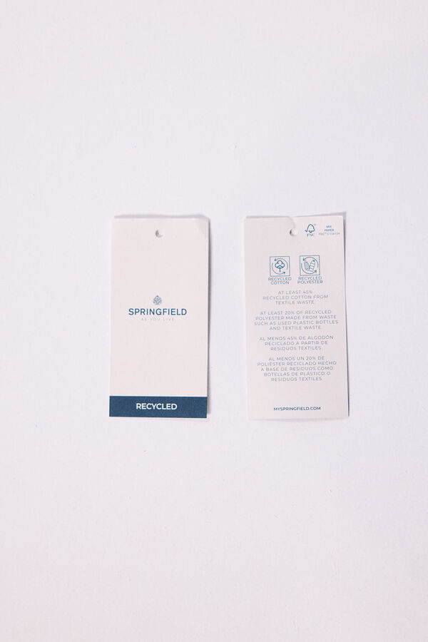 Springfield Su&eacute;ter estruturado em losango azul