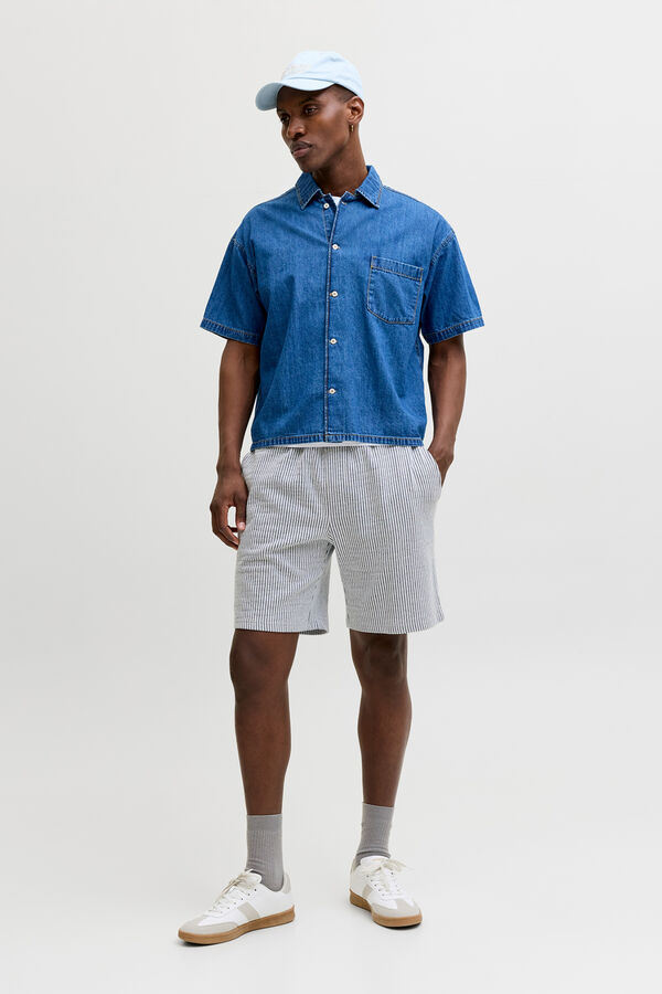 Jack & Jones Bermuda felpa relaxed blanco