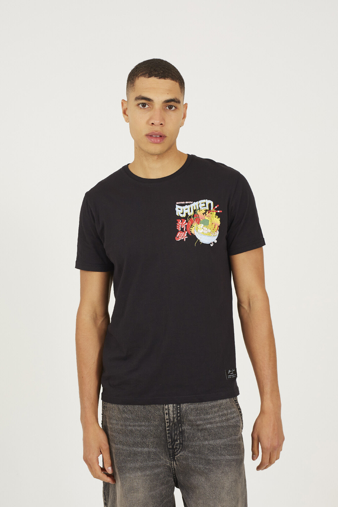 Brave Soul Camiseta con estampado en espalda