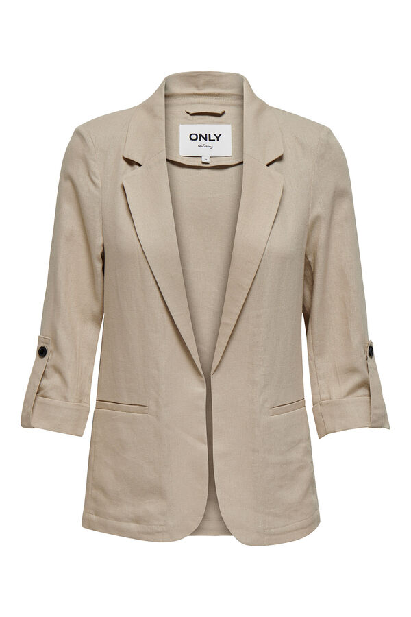 Only Blazer de manga 3/4 remangada gris