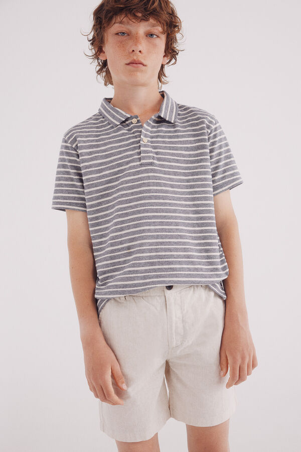 Springfield Kids Bermuda lino niño blanco