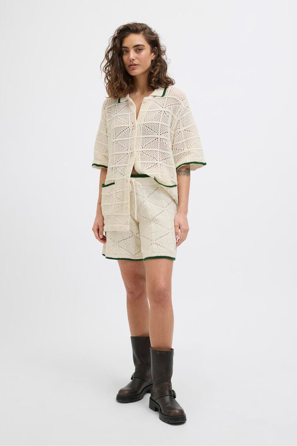 Jack & Jones Shorts de crochet branco