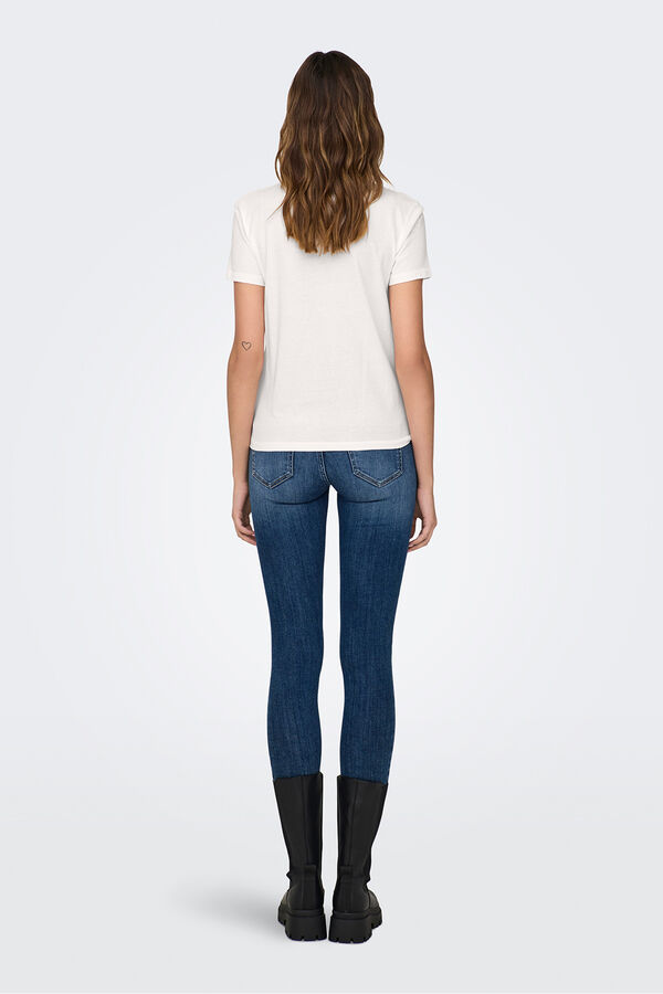 JDY Camiseta manga corta blanco