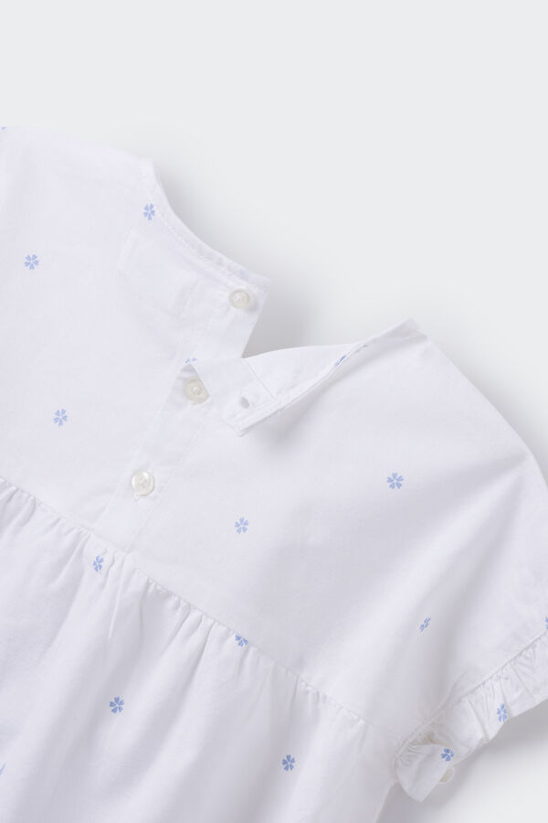 Springfield Kids Blusa flores azuis menina castanho