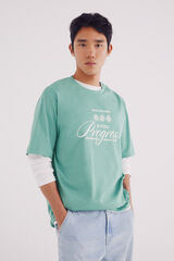 Springfield Camiseta logo progress verde