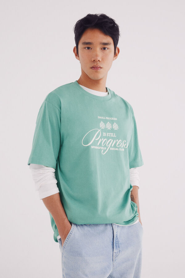 Springfield Camiseta logo progress verde