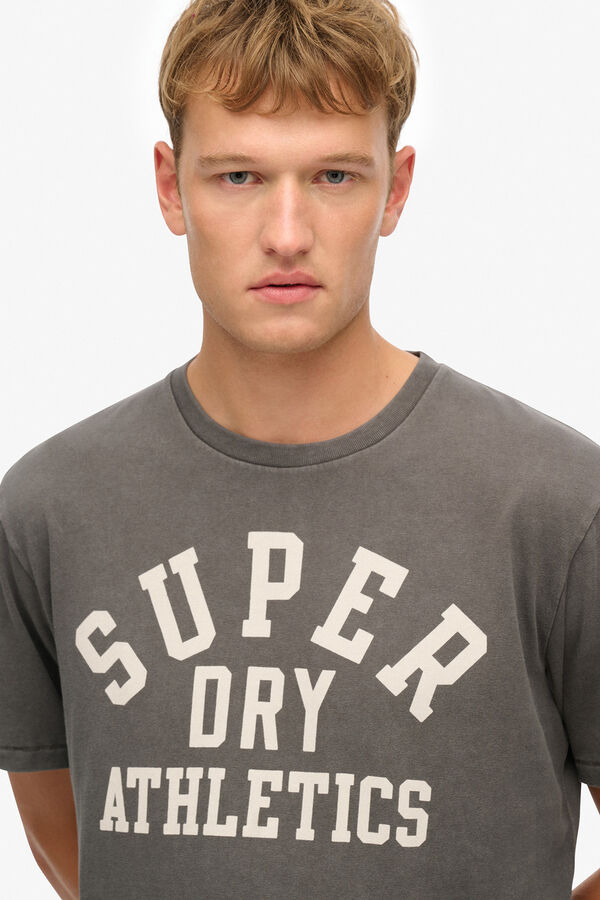 Superdry T-shirt gr&aacute;fica esportiva essencial  cinzento