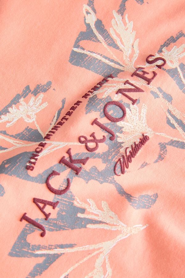 Jack & Jones Camiseta regular fit estampado coral