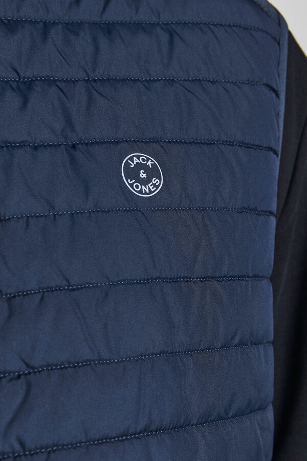 Jack & Jones PLUS Chaleco acolchado capucha azul