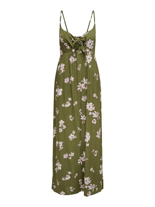 JDY Vestido largo nudo verde