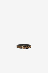 Tiffosi Cinto com estampado animal cru