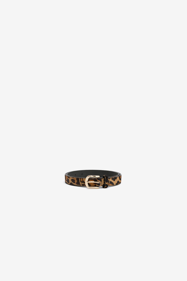 Tiffosi Cinto com estampado animal cru