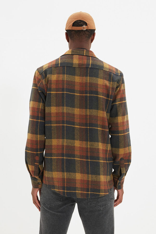 Trendyol Sobrecamisa de cuadros rojo