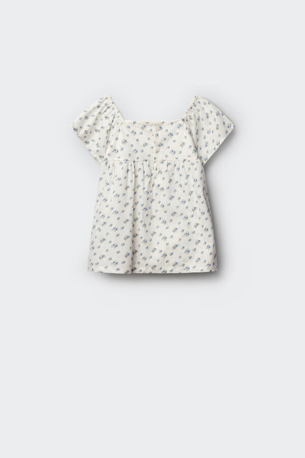 Springfield Kids Blusa de flores menina branco