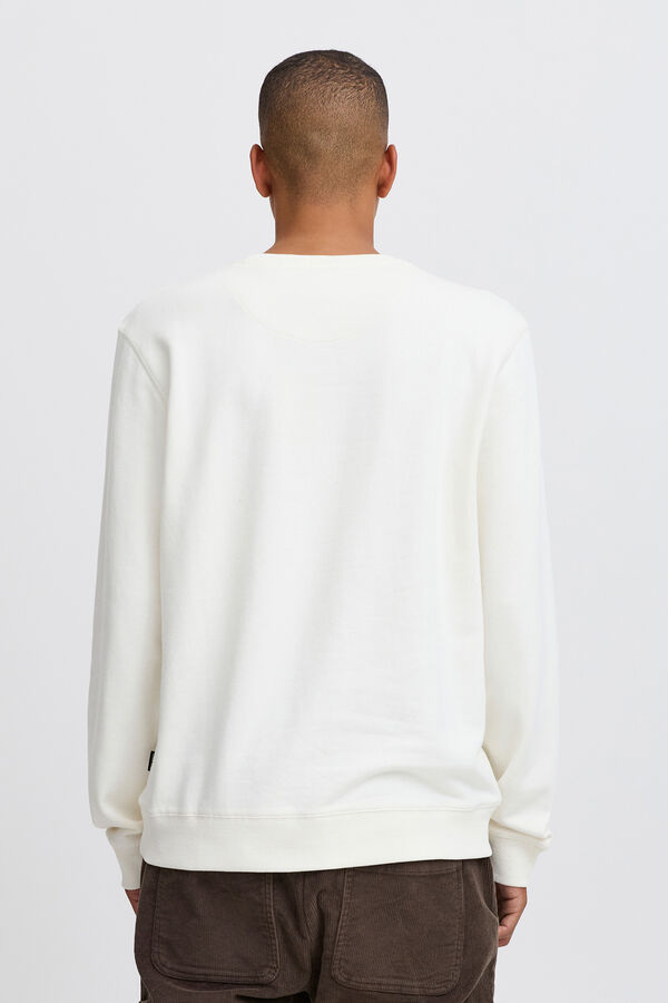 Blend Sweatshirt Com Gola Redonda bege