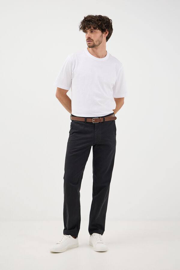 Jack & Jones Cinto chino regular fit preto