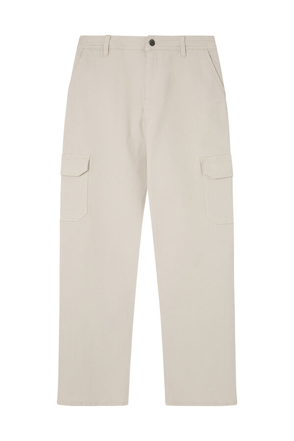 Springfield Pantal&oacute;n cargo algod&oacute;n beige