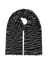 Only Bufanda animal print gris