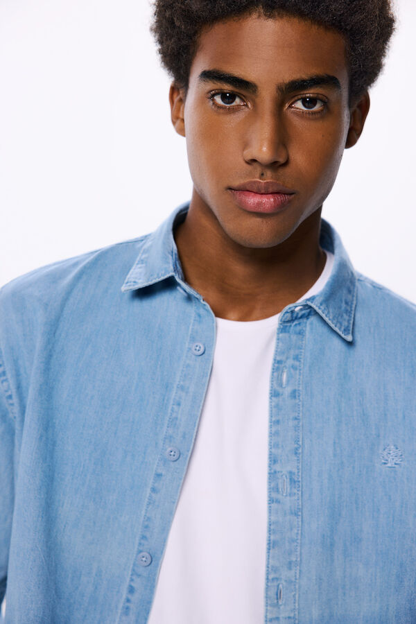 Springfield Camisa vaquera azul