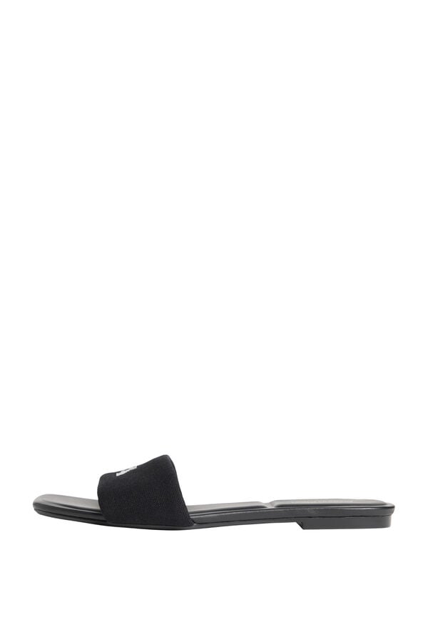 CK Jeans Sand&aacute;lia rasa preto