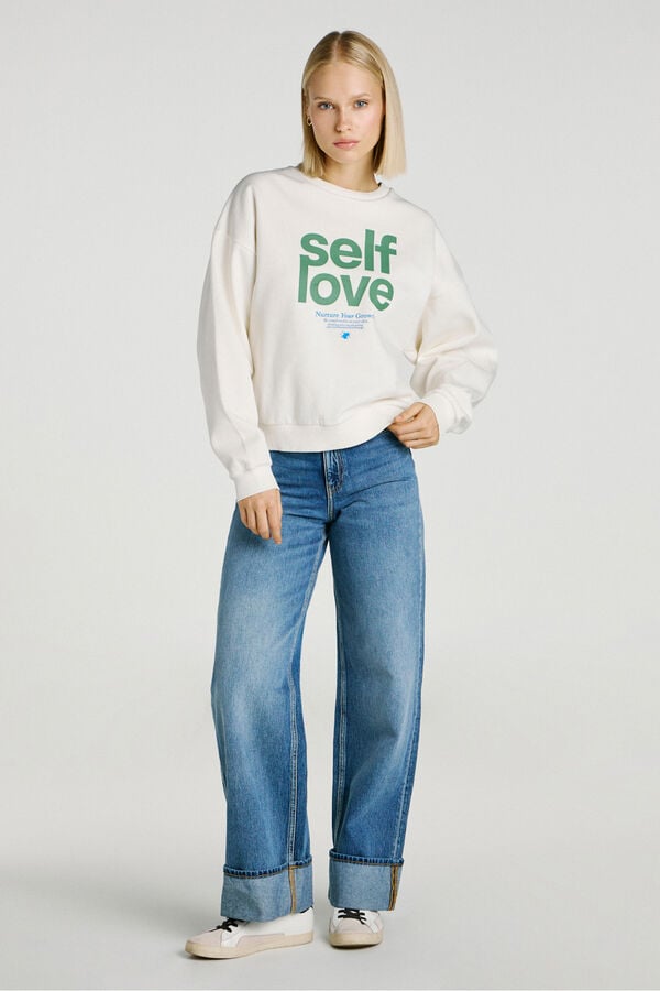 Jack & Jones Sudadera regular fit blanco