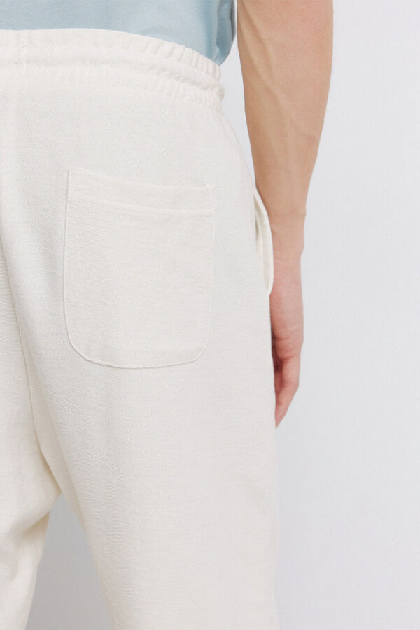 Springfield Pantal&oacute;n jogger recto blanco