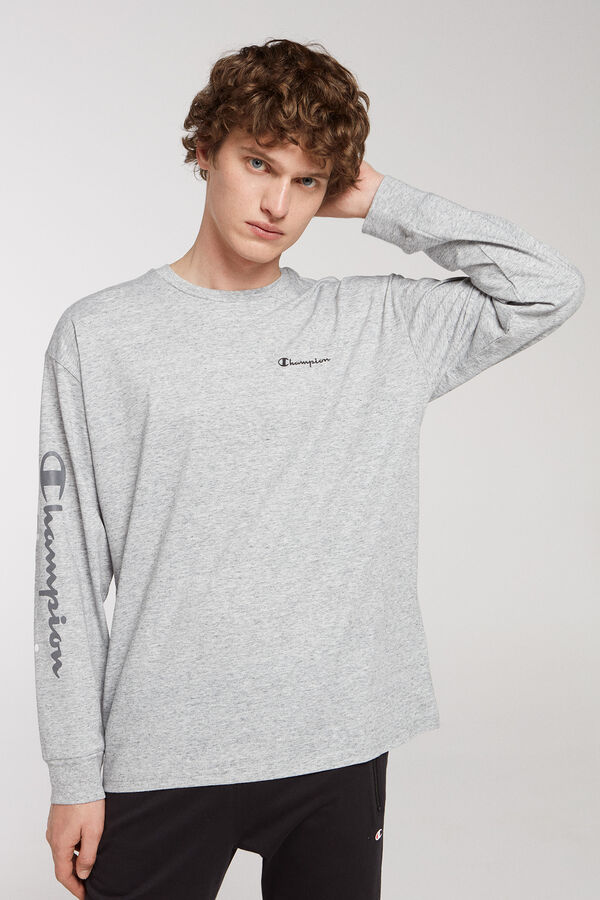 Champion camiseta boxy manga larga gris