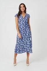 Brave Soul Vestido estampado azul