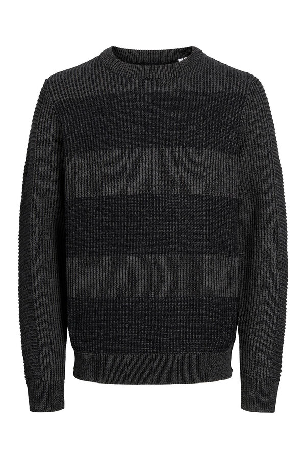 Jack & Jones Su&eacute;ter b&aacute;sico de algod&atilde;o preto