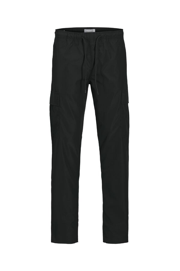 Jack & Jones Cal&ccedil;a cargo com bolsos laterais preto