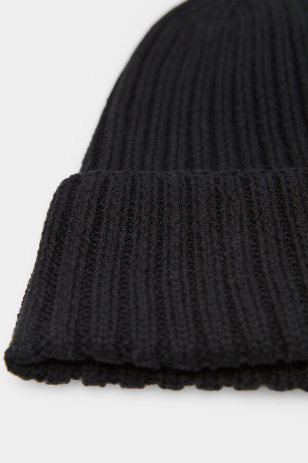 Springfield Gorro beanie clássico algodão preto