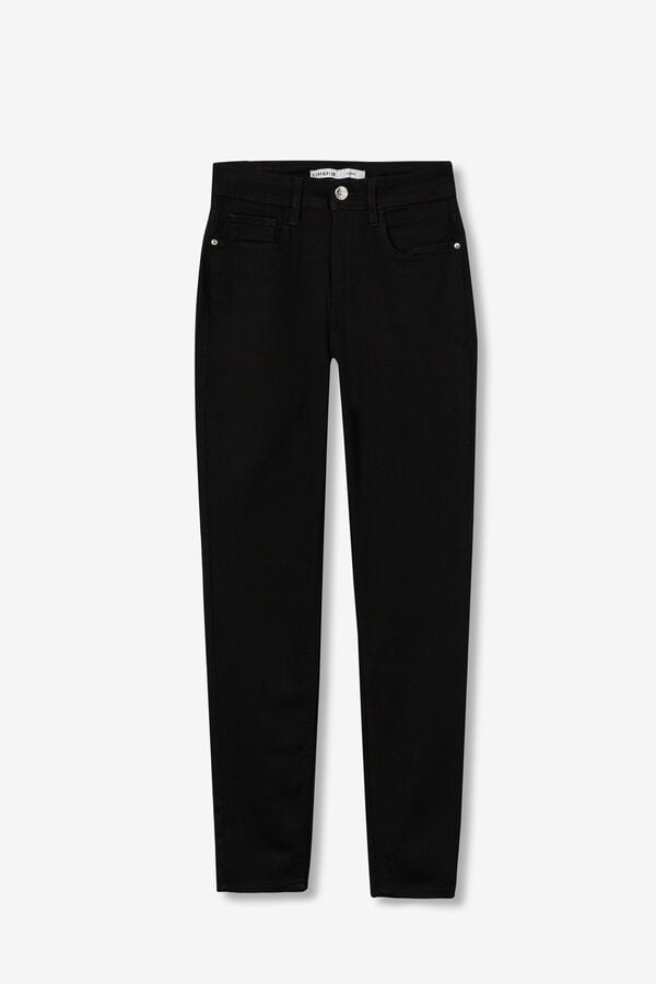 Tiffosi Jeans Lauren Skinny Tiro Alto negro
