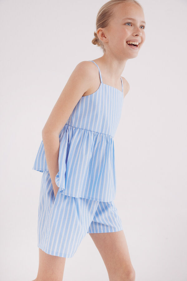 Springfield Kids Shorts rayas ni&ntilde;a azul