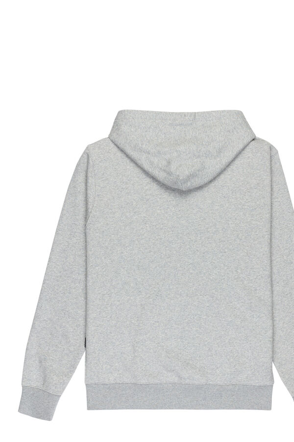 Quiksilver ZipChest Logo - Sudadera con capucha y cremallera para hombre gris
