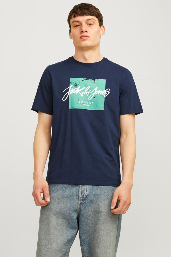 Jack & Jones Camiseta est&aacute;ndar fit azul