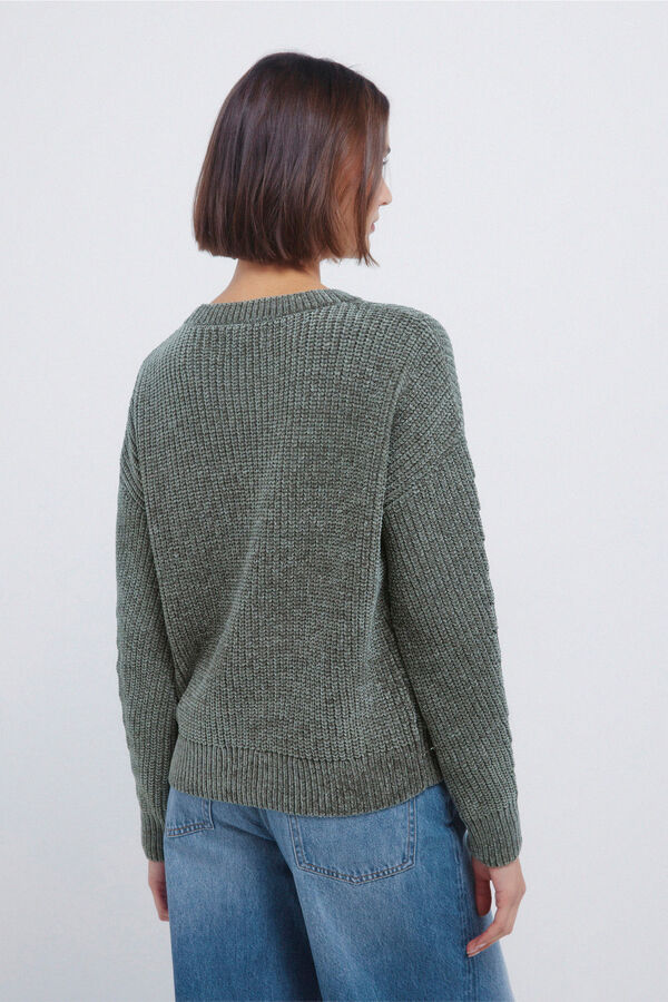 Springfield Jersey chenilla lurex kaki