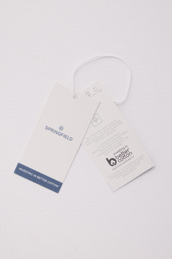 Springfield Camisa p&oacute;lo waffle de regular fit azul