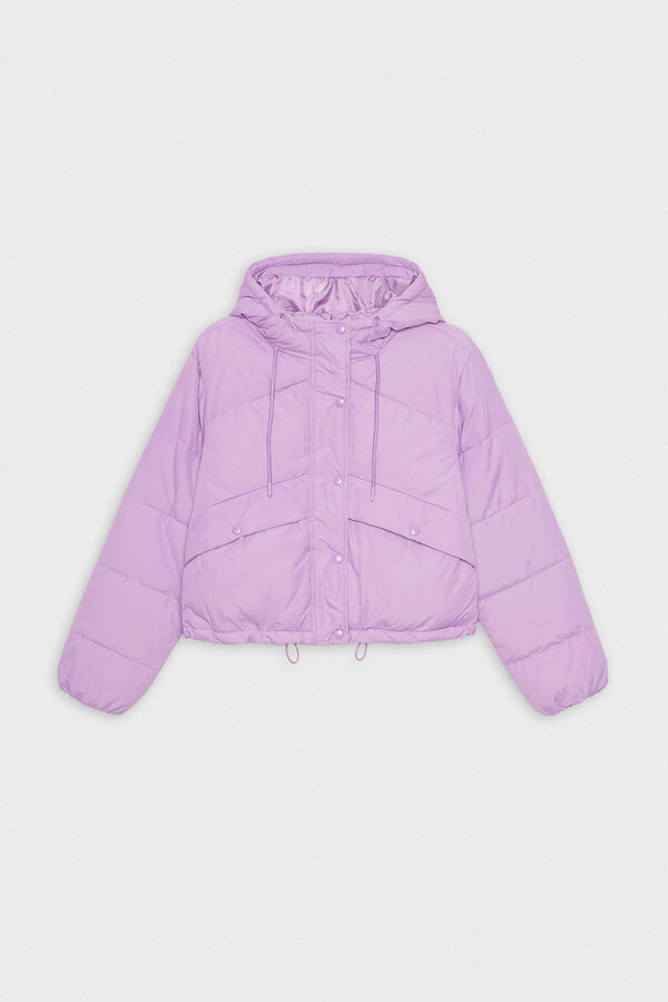 Inside Cazadora Acolchada Capucha morado/lila