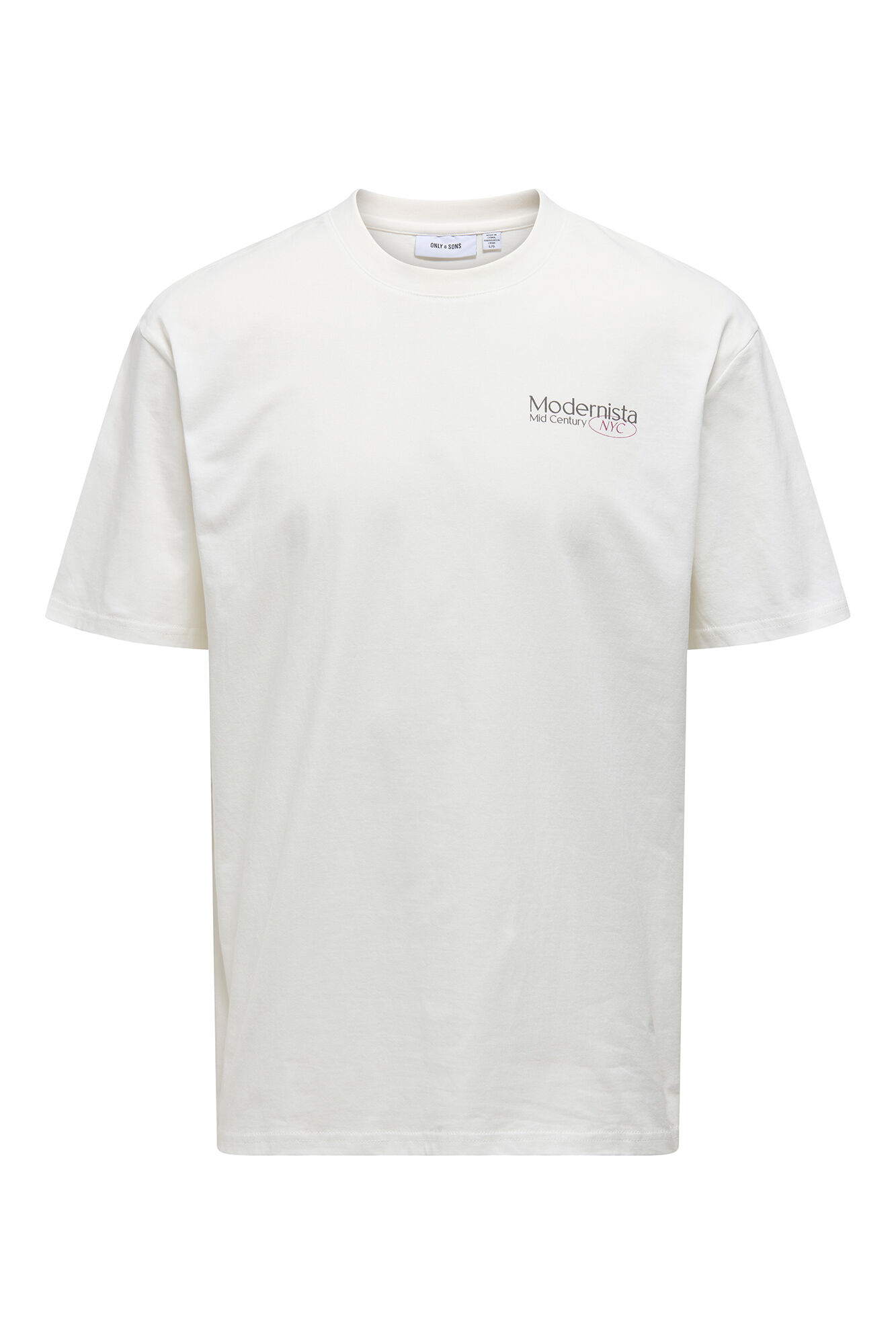 Only & Sons Camiseta de hombre relaxed fit. 100% algod&oacute;n org&aacute;nico.