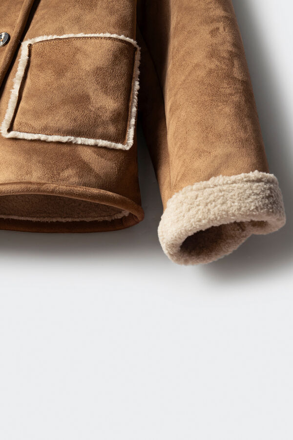 Springfield Kids Casaco dupla face para menina cru