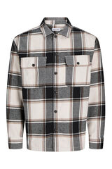 Jack & Jones PLUS Camisa cuadros relaxed gris
