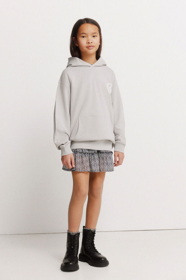 Springfield Kids Sweatshirt estampado de raio para menina cinzento