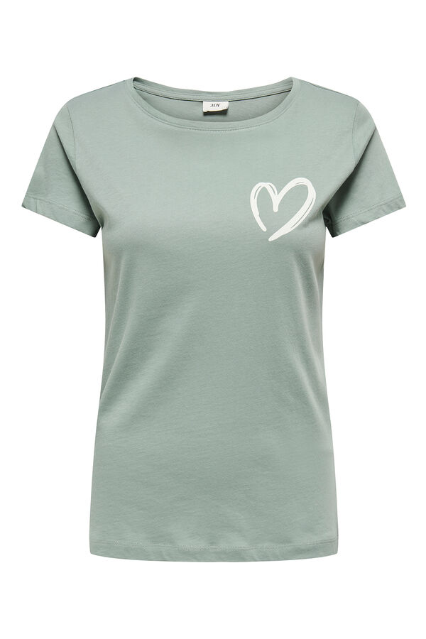 JDY Camisola de manga curta verde