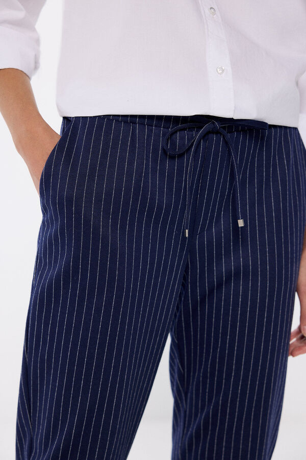 Springfield Pantal&oacute;n jogger punto circular azul
