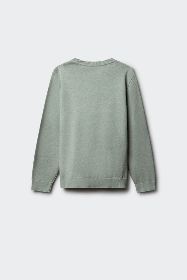 Springfield Kids Camisola b&aacute;sica com cotoveleiras para menino. verde