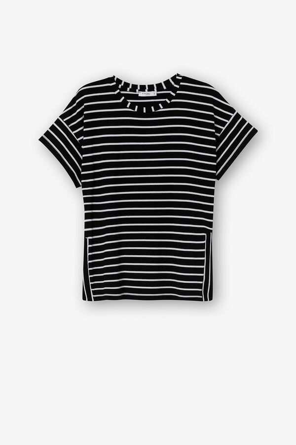 Tiffosi Camiseta Rayas negro