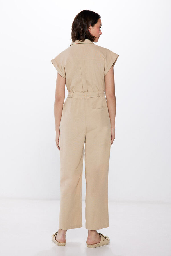 Springfield Mono Camisero Lino tostado